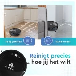 AyeWay 3 In 1 Robotstofzuiger - Dweil Robot - Stofzuiger Robot - Dweilsysteem – Draadloos – Met App -Leifheit Store 1200x1200 2064