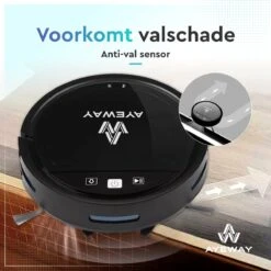 AyeWay 3 In 1 Robotstofzuiger - Dweil Robot - Stofzuiger Robot - Dweilsysteem – Draadloos – Met App -Leifheit Store 1200x1200 2067