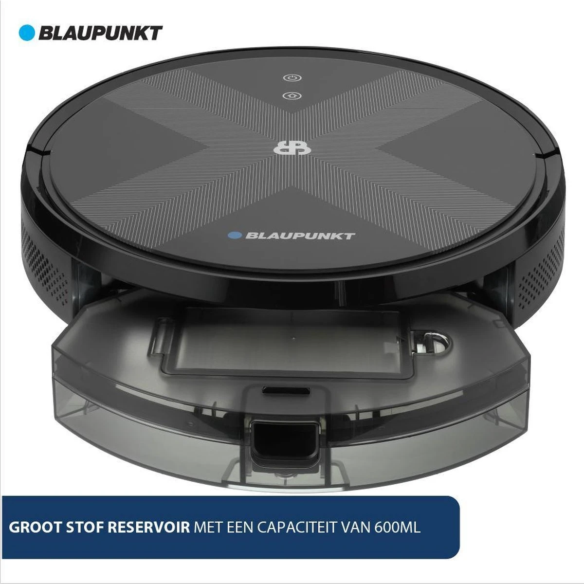 Blaupunkt Bluebot XVAC – Robotstofzuiger Met Laadstation - Optie Tot Dweilfunctie – Slimme Gyro Navigatie 3 Blaupunkt Bluebot XVAC – Robotstofzuiger Met Laadstation - Optie Tot Dweilfunctie – Slimme Gyro Navigatie - Afbeelding 3