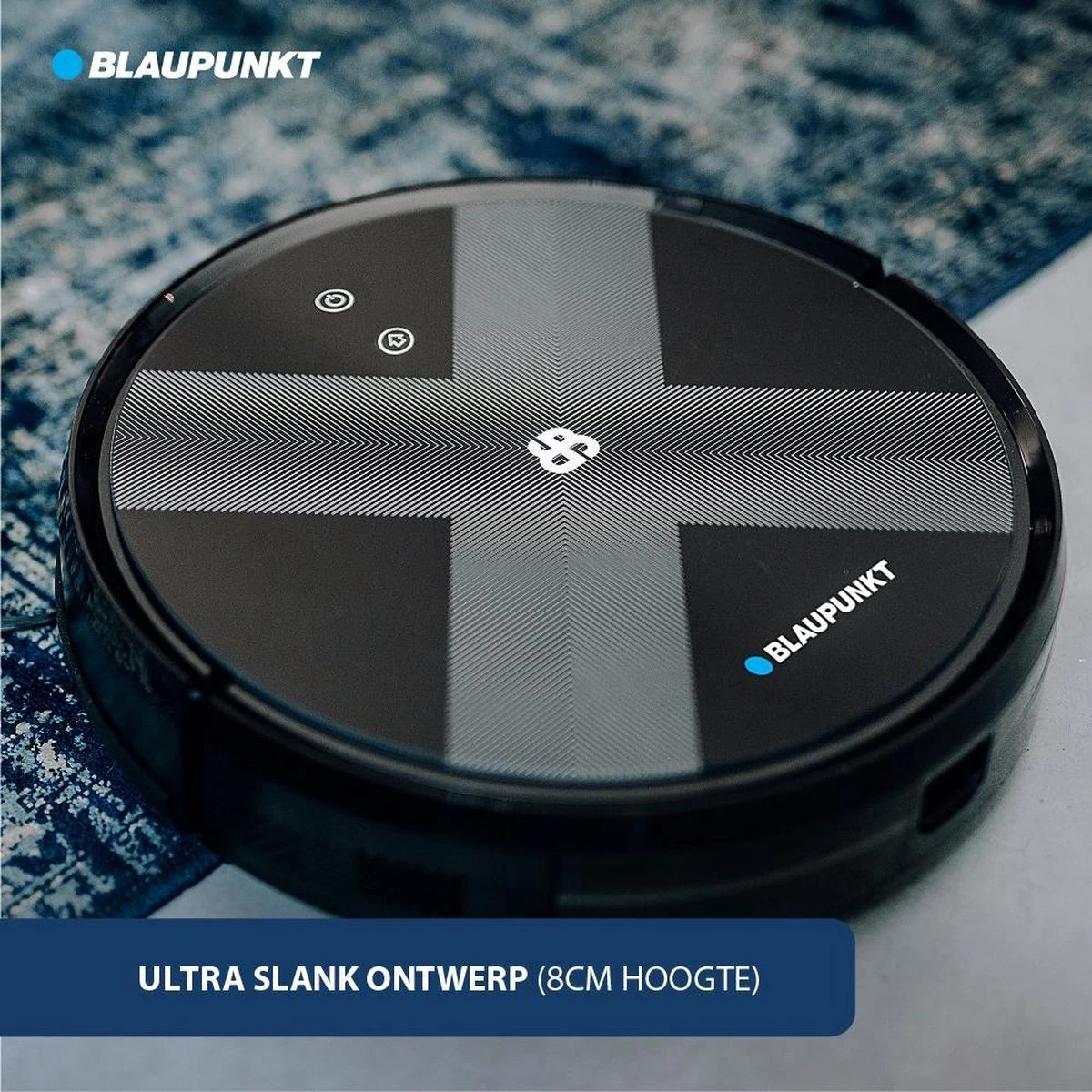 Blaupunkt Bluebot XVAC – Robotstofzuiger Met Laadstation - Optie Tot Dweilfunctie – Slimme Gyro Navigatie 5 Blaupunkt Bluebot XVAC – Robotstofzuiger Met Laadstation - Optie Tot Dweilfunctie – Slimme Gyro Navigatie - Afbeelding 5