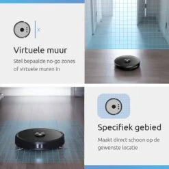CleanDays XR500 LiDAR Robotstofzuiger Met Y-shape Dweilfunctie - Met Laadstation - Scant De Gehele Ruimte - Grote Zuigkracht 6500PA - Geschikt Voor Huisdieren -Leifheit Store 1200x1200 2127
