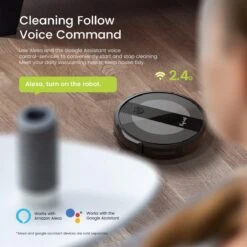 Merkloos E20 Robot Stofzuiger - Zwart/ Automatisch Opladen/ Alexa, Google Ondersteund/ 3 Standen/ Zelfsturend (Smart) -Leifheit Store 1200x1200 2157