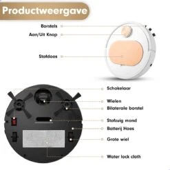 Seidon Robotstofzuiger - Dweilrobot - Dweilfunctie - App Bediening - Hoge Zuigkracht -Leifheit Store 1200x1200 2187