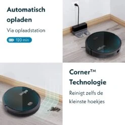 Eziclean Connect X550 - Robotstofzuiger Met Dweilfunctie - Met Laadstation - Ideaal Voor Huisdieren - Spraakbesturing - Navigatietechnologie - 120m - Ultra Stil 55dB -Leifheit Store 1200x1200 2199