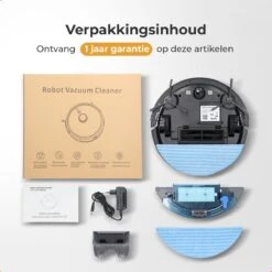 Clean Golden® Robotstofzuiger Met Dweilfunctie & Laadstation - Draadloos Stofzuiger Robot - Dweilrobot - 3 In 1 Reinigingssysteem -Leifheit Store 1200x1200 2201