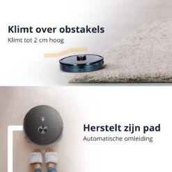 Clean Golden® Robotstofzuiger Met Dweilfunctie & Laadstation - Draadloos Stofzuiger Robot - Dweilrobot - 3 In 1 Reinigingssysteem -Leifheit Store 1200x1200 2204