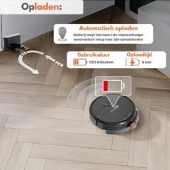 Sanovy 3 In 1 Robotstofzuiger Met Dweilfunctie - 1800 PA- Automatische Laadstation - Dweilrobot – App -Leifheit Store 1200x1200 2212