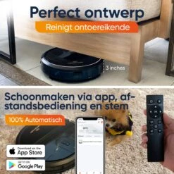 Happysnoots Robotstofzuiger Met Dweilfunctie - Dweilrobot - Draadloos -Leifheit Store 1200x1200 2237
