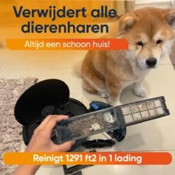 Happysnoots Robotstofzuiger Met Dweilfunctie - Dweilrobot - Draadloos -Leifheit Store 1200x1200 2239