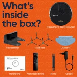 Happysnoots Robotstofzuiger Met Dweilfunctie - Dweilrobot - Draadloos -Leifheit Store 1200x1200 2243