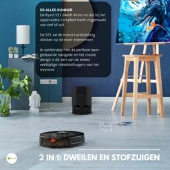 Merkloos Cybovac S31 Robot Stofzuiger Met Laadstation En Dweilfunctie - Zwart | Elektrisch | Automatisch | Met App | Leegt Zichzelf | Smart -Leifheit Store 1200x1200 2262