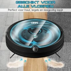 Sanbo® D-503 Pro Robotstofzuiger - Zwart - Inclusief HD-Camera & App - Inclusief Laadstation - Dweilrobot -Leifheit Store 1200x1200 2266