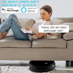 Sanbo® D-503 Pro Robotstofzuiger - Zwart - Inclusief HD-Camera & App - Inclusief Laadstation - Dweilrobot -Leifheit Store 1200x1200 2269