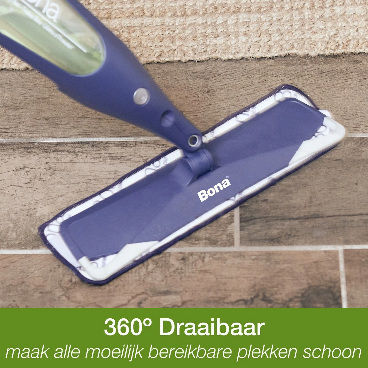 Bona Premium Spray Mop - Alles-in-1 Dweilsysteem - Vloerwisser Inclusief Harde Vloer, Tegel/ Laminaat Reiniger & Microvezel Reinigingspad - Streeploos - Sneldrogend 2 Bona Premium Spray Mop - Alles-in-1 Dweilsysteem - Vloerwisser Inclusief Harde Vloer, Tegel/ Laminaat Reiniger & Microvezel Reinigingspad - Streeploos - Sneldrogend - Afbeelding 2