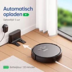 Roboza - X01 Pro - Robotstofzuiger Met Dweilfunctie - Stofzuiger - Laadstation - Robotstofzuigers - Dweilrobot - Zwart -Leifheit Store 1200x1200 2273