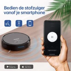 Roboza - X01 Pro - Robotstofzuiger Met Dweilfunctie - Stofzuiger - Laadstation - Robotstofzuigers - Dweilrobot - Zwart -Leifheit Store 1200x1200 2279