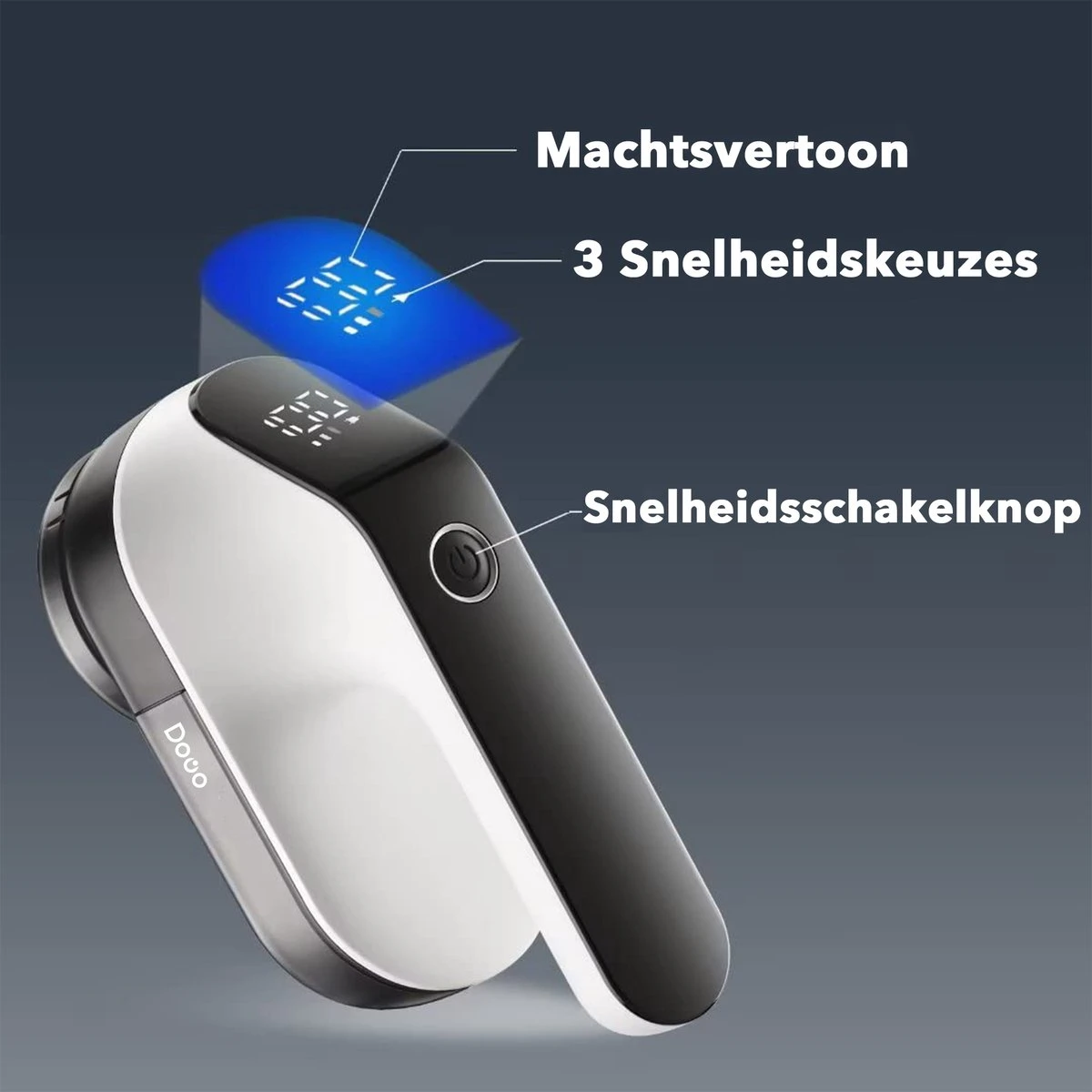 DOWO® - Elektrische Pluizenverwijderaar - Ontpluizer - Draadloos En Oplaadbaar - Pluizentondeuse - 3 Extra Opzetstukken - Zwart 10 DOWO® - Elektrische Pluizenverwijderaar - Ontpluizer - Draadloos En Oplaadbaar - Pluizentondeuse - 3 Extra Opzetstukken - Zwart - Afbeelding 10
