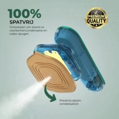 Stomer Kleding - Luxe Reis Strijkijzer - Inklapbaar - 8,4x11,5CM - Travel Strijkijzer – Strijkijzer Vakantie – Reisstrijkijzer Klein Strijkijzer - Steamer - Groen - -Leifheit Store 1200x1200 2320