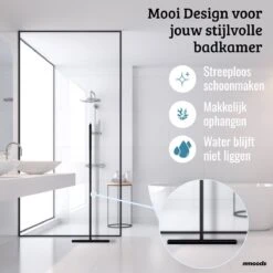 Mmoods Luxe Vloertrekker Zwart - Vloerwisser Met Steel Badkamer - Watertrekker Douche - Douchewisser Ophangen -Leifheit Store 1200x1200 235