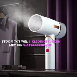 Bee's Kledingstomer - Handstomer - Stomer Kleding - Steamer - Stoomreiniger - Stoomstrijkijzer - 30 G/min - 250ML - 1600W - Snel Opgewarmd - Wit -Leifheit Store 1200x1200 2394
