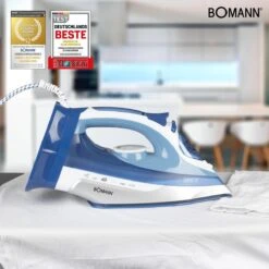 Bomann DB 6006 CB - Stoomstrijkijzer - Draadloos - 2400W - Blauw/Wit -Leifheit Store 1200x1200 2440