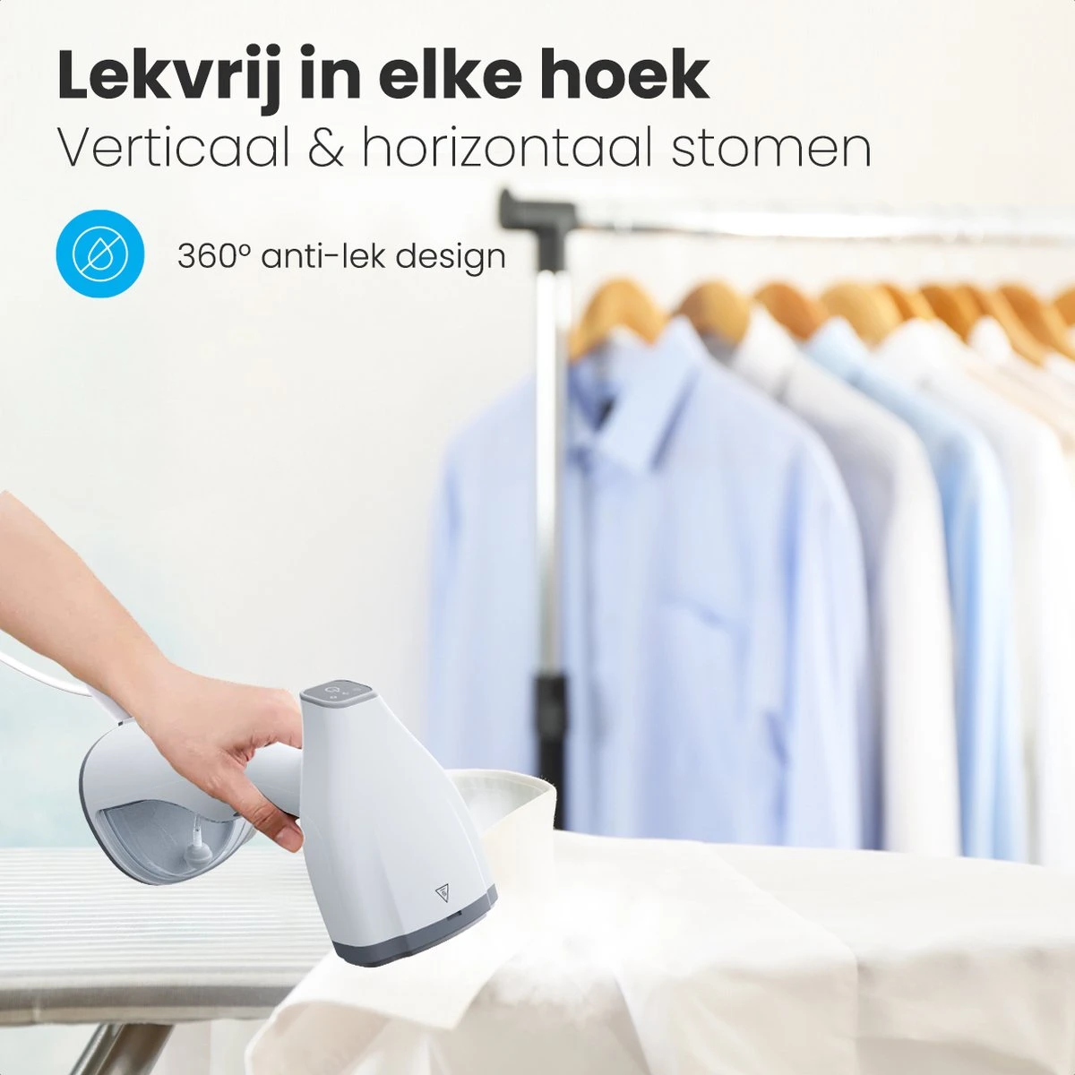 Auronic Kledingstomer - Handstomer Voor Kleding En Meubilair - 300ml - Wit 5 Auronic Kledingstomer - Handstomer Voor Kleding En Meubilair - 300ml - Wit - Afbeelding 5