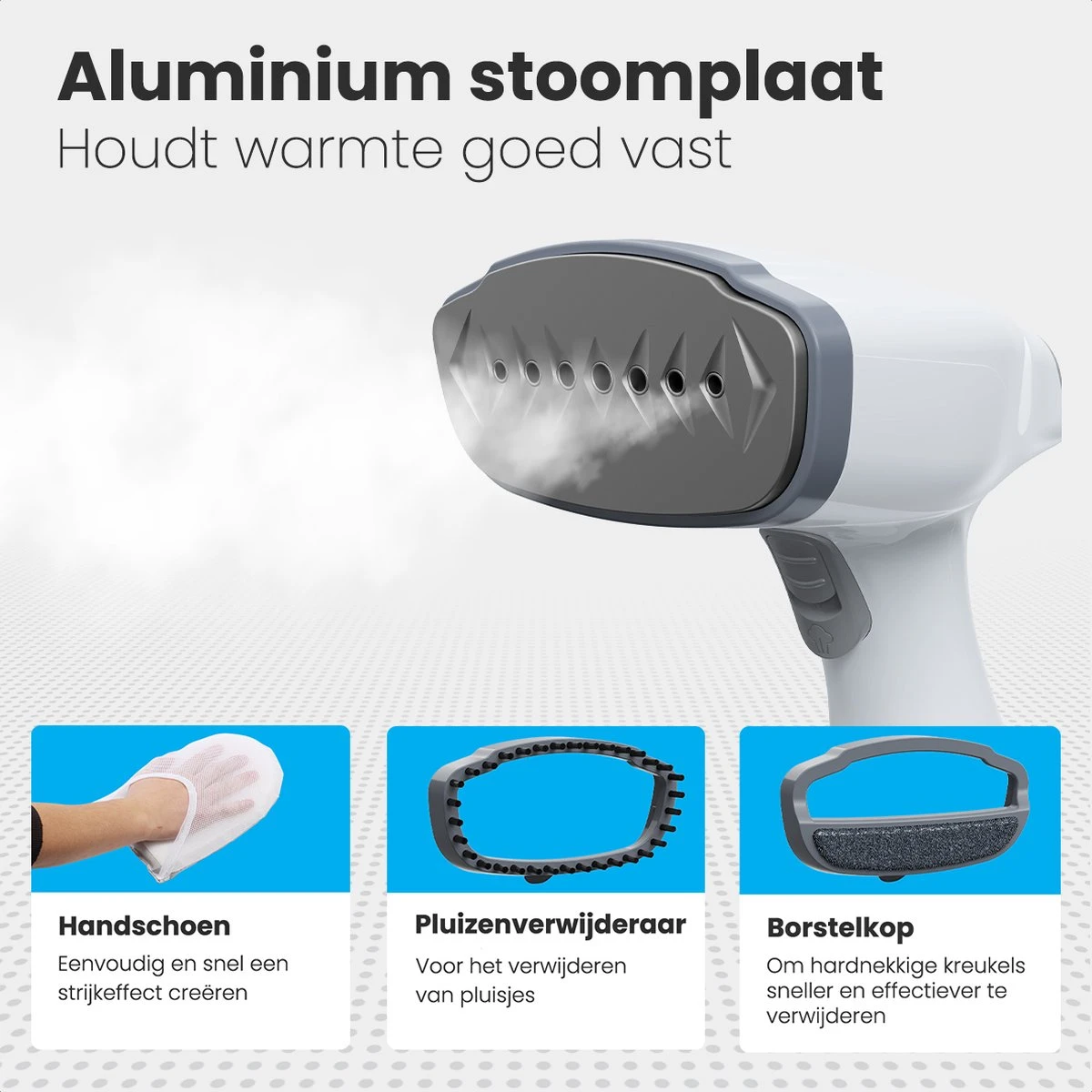 Auronic Kledingstomer - Handstomer Voor Kleding En Meubilair - 300ml - Wit 9 Auronic Kledingstomer - Handstomer Voor Kleding En Meubilair - 300ml - Wit - Afbeelding 9