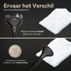 STEAMR - Krachtige Luxe Kledingstomer - Handstomer - Zwart -Leifheit Store 1200x1200 2458