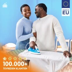 Laundryspecialist 6 Laagse AIRPRO Strijkplankhoes - 50% Sneller Strijken - Geen Water Meer Onder Je Strijkplank - Maat L/XL Voor Een Breedte Van 39 Tot 53 Cm En Een Lengte Van 120 Tot 141 Cm -Leifheit Store 1200x1200 2491