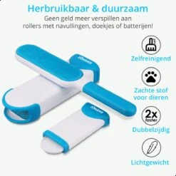 AWEMOZ Pluizenverwijderaar 2 Stuks - Pluizenborstel - Ontpluizer - Kledingroller – Pluizenroller - Kleefroller - Kledingborstel -Leifheit Store 1200x1200 2494