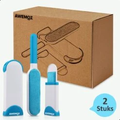 AWEMOZ Pluizenverwijderaar 2 Stuks - Pluizenborstel - Ontpluizer - Kledingroller – Pluizenroller - Kleefroller - Kledingborstel -Leifheit Store 1200x1200 2498