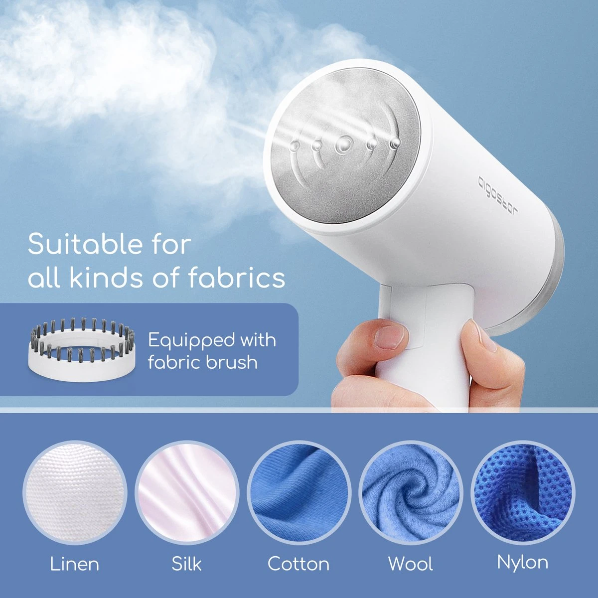 Aigostar Tiny 31RSM - Kledingstomer - Handstomer - 1200W - Wit 5 Aigostar Tiny 31RSM - Kledingstomer - Handstomer - 1200W - Wit - Afbeelding 5