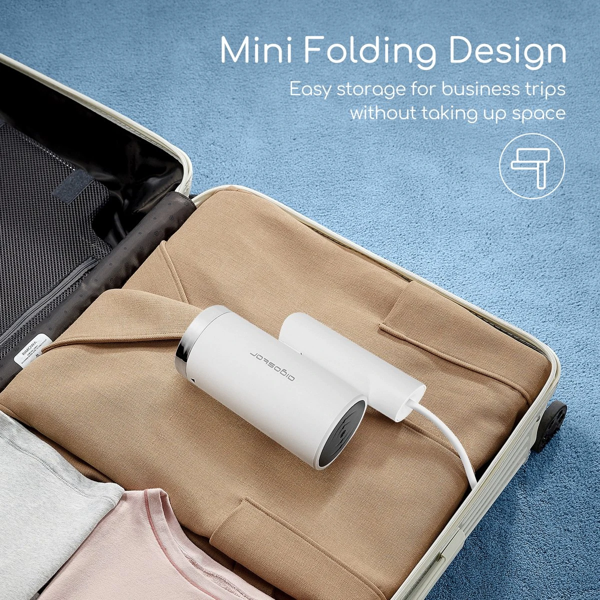 Aigostar Tiny 31RSM - Kledingstomer - Handstomer - 1200W - Wit 6 Aigostar Tiny 31RSM - Kledingstomer - Handstomer - 1200W - Wit - Afbeelding 6