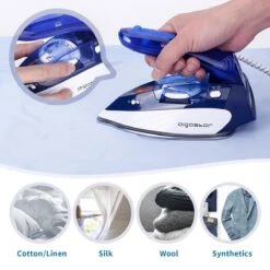 Aigostar Lucas 31PYF - Stoomstrijkijzer Travel/Reisstrijkijzer - 1100W - Paars/Wit -Leifheit Store 1200x1200 2522