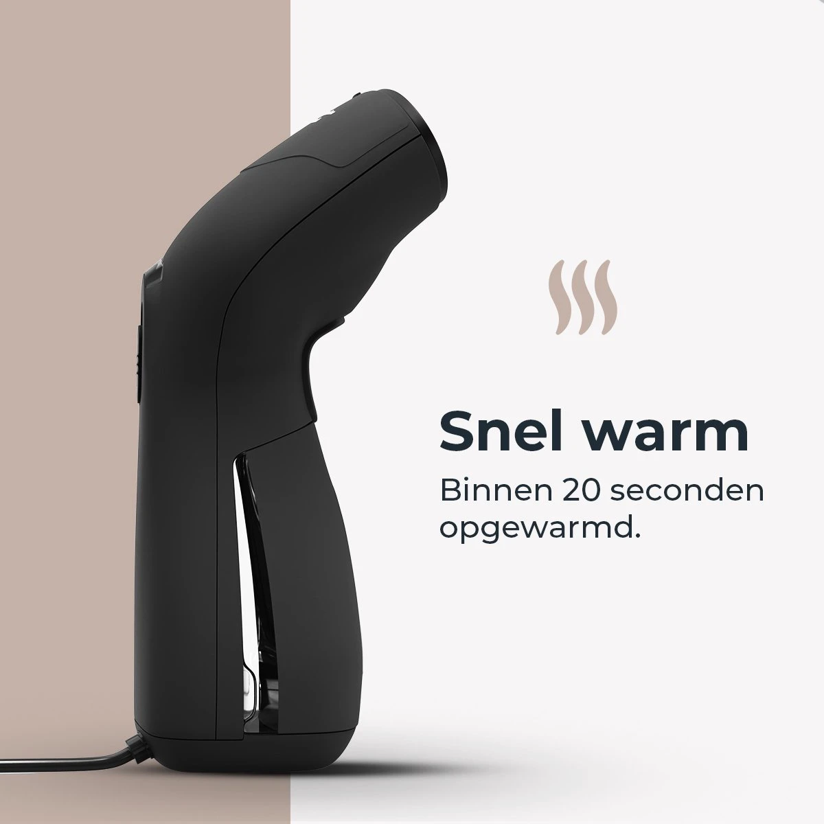 Attic Lux Krachtige Kledingstomer - Handstomer - Professioneel - Compact- Warmt Snel Op - Inclusief Opzetborstel - Zwart 3 Attic Lux Krachtige Kledingstomer - Handstomer - Professioneel - Compact- Warmt Snel Op - Inclusief Opzetborstel - Zwart - Afbeelding 3