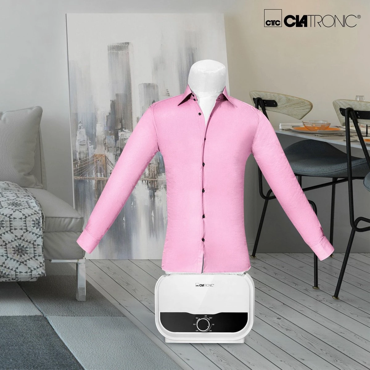 Clatronic HBB 3734 -Hemden-/blouse- En Broekstrijksysteem - Drogen En Strijken In één Stap 4 Clatronic HBB 3734 -Hemden-/blouse- En Broekstrijksysteem - Drogen En Strijken In één Stap - Afbeelding 4