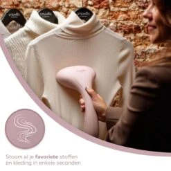 STEAMR - Krachtige Luxe Kledingstomer - Handstomer - Roze -Leifheit Store 1200x1200 2621