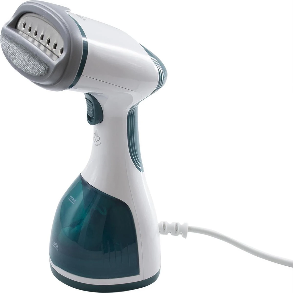 Tomado TSH1201W - Kledingstomer - 1200 Watt - RVS Zool - Wit/turquoise 4 Tomado TSH1201W - Kledingstomer - 1200 Watt - RVS Zool - Wit/turquoise - Afbeelding 4