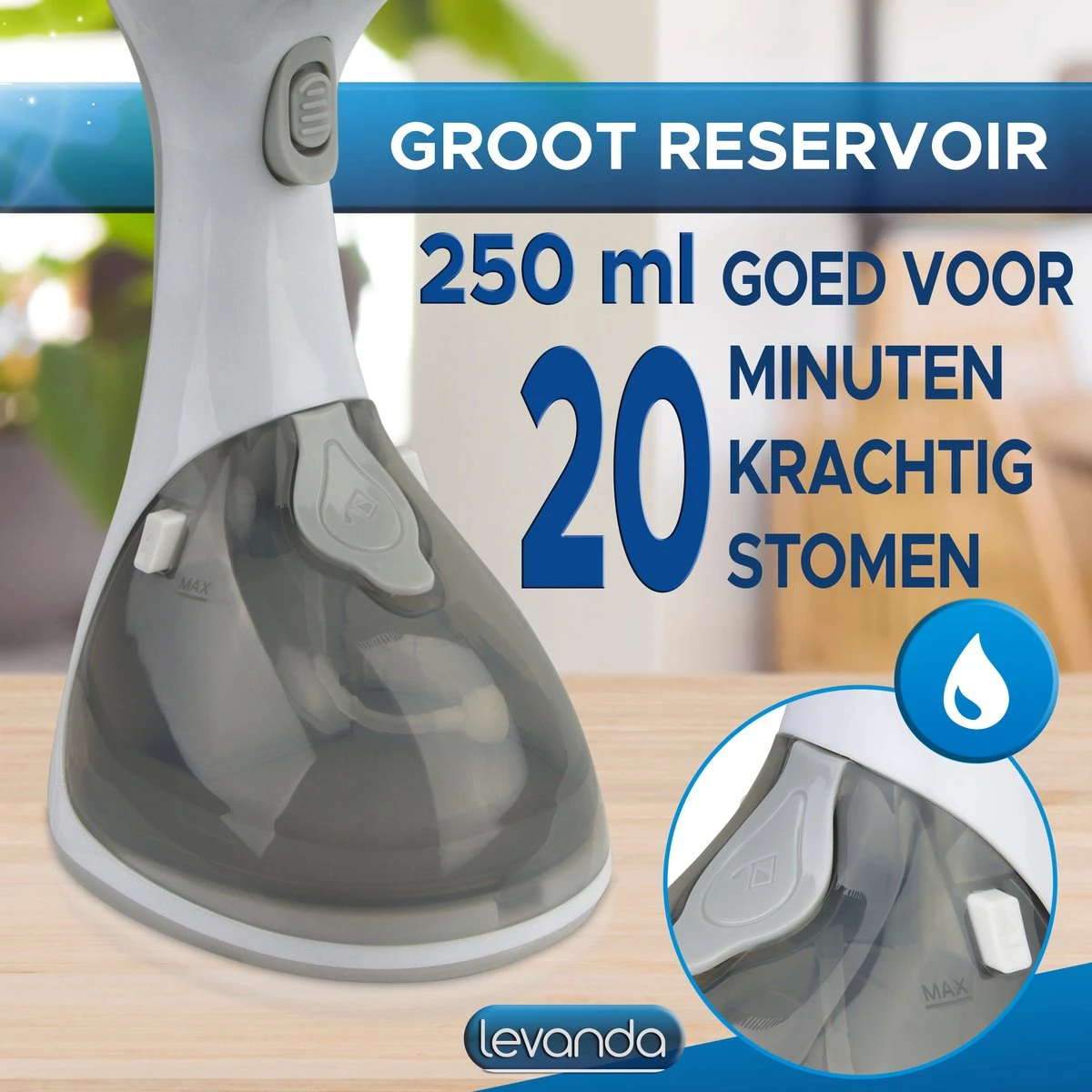 Levanda Kledingstomer - Handstomer Kleding - Stoomreiniger Stoomapparaat Kleding - Garment Steamer Kleding Stomer 6 Levanda Kledingstomer - Handstomer Kleding - Stoomreiniger Stoomapparaat Kleding - Garment Steamer Kleding Stomer - Afbeelding 6