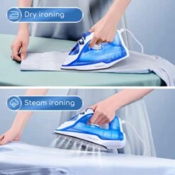 Aigostar Smooth 31RSN - Stoomstrijkijzer - 2400W - Blauw/Wit -Leifheit Store 1200x1200 2704