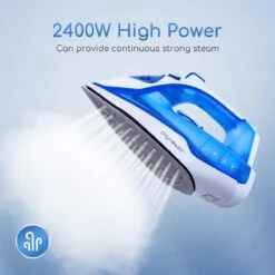 Aigostar Smooth 31RSN - Stoomstrijkijzer - 2400W - Blauw/Wit -Leifheit Store 1200x1200 2705