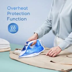 Aigostar Smooth 31RSN - Stoomstrijkijzer - 2400W - Blauw/Wit -Leifheit Store 1200x1200 2706