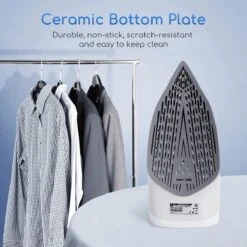 Aigostar Smooth 31RSN - Stoomstrijkijzer - 2400W - Blauw/Wit -Leifheit Store 1200x1200 2707