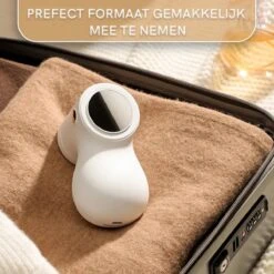 Undicat Pluizenverwijderaar – Oplaadbaar-Draadloss- Extra Borstelset– Kledingontpluizer – Sterk Zuigsysteem – Pluisverwijderaar -Wit– Draagbare Lint Remover– Digitale Power Scherm-3 Standen- -Leifheit Store 1200x1200 2731