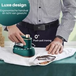 JT Products Luxe Reisstrijkijzer – Stoom Strijkijzer – Inklapbaar - Mini Strijkijzer - 8,4x11,5CM - Travel Strijkijzer – Strijkijzer Vakantie – Reisstrijkijzer Klein -Leifheit Store 1200x1200 2754