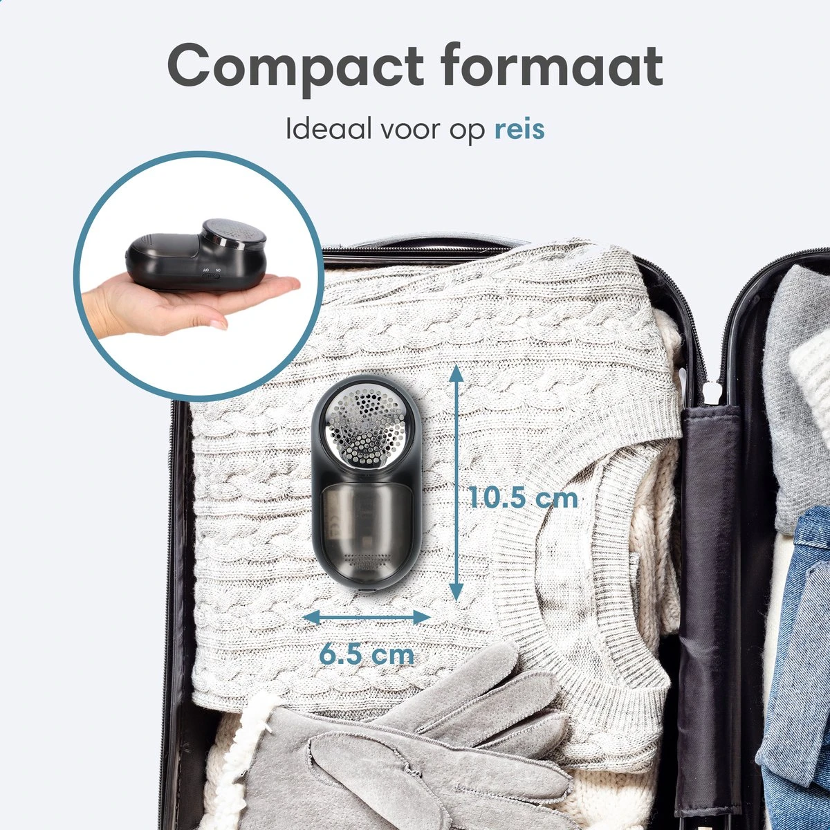 Lifeproducts Oplaadbare Pluizenverwijderaar - Elektrische Kledingontpluizer Met Antistatische Pluizenborstel - Oplaadbaar - Pluizendief Inclusief 3 Extra Mesjes - Zwart 5 Lifeproducts Oplaadbare Pluizenverwijderaar - Elektrische Kledingontpluizer Met Antistatische Pluizenborstel - Oplaadbaar - Pluizendief Inclusief 3 Extra Mesjes - Zwart - Afbeelding 5