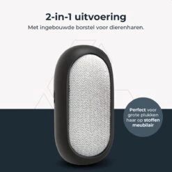 Attic Lux 2-in-1 Pluizenverwijderaar – Kledingborstel – Ontpluizer – Ontpiller – Draadloos – Elektrisch – Kleding/Meubels/Beddengoed - Zwart -Leifheit Store 1200x1200 2837