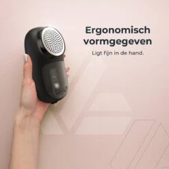 Attic Lux 2-in-1 Pluizenverwijderaar – Kledingborstel – Ontpluizer – Ontpiller – Draadloos – Elektrisch – Kleding/Meubels/Beddengoed - Zwart -Leifheit Store 1200x1200 2840