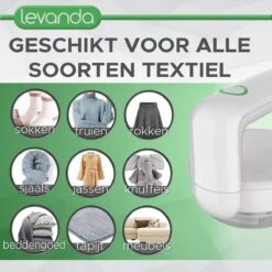 Levanda Elektrische Pluizenverwijderaar Kleding - Ontpluizer Oplaadbaar Pluizentondeuse - Ontpiller Kledingontpluizer Pluizendief Lintremover Pluisjes Verwijdreraar Pillerkiller -Leifheit Store 1200x1200 2843