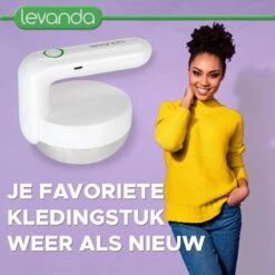 Levanda Elektrische Pluizenverwijderaar Kleding - Ontpluizer Oplaadbaar Pluizentondeuse - Ontpiller Kledingontpluizer Pluizendief Lintremover Pluisjes Verwijdreraar Pillerkiller -Leifheit Store 1200x1200 2844